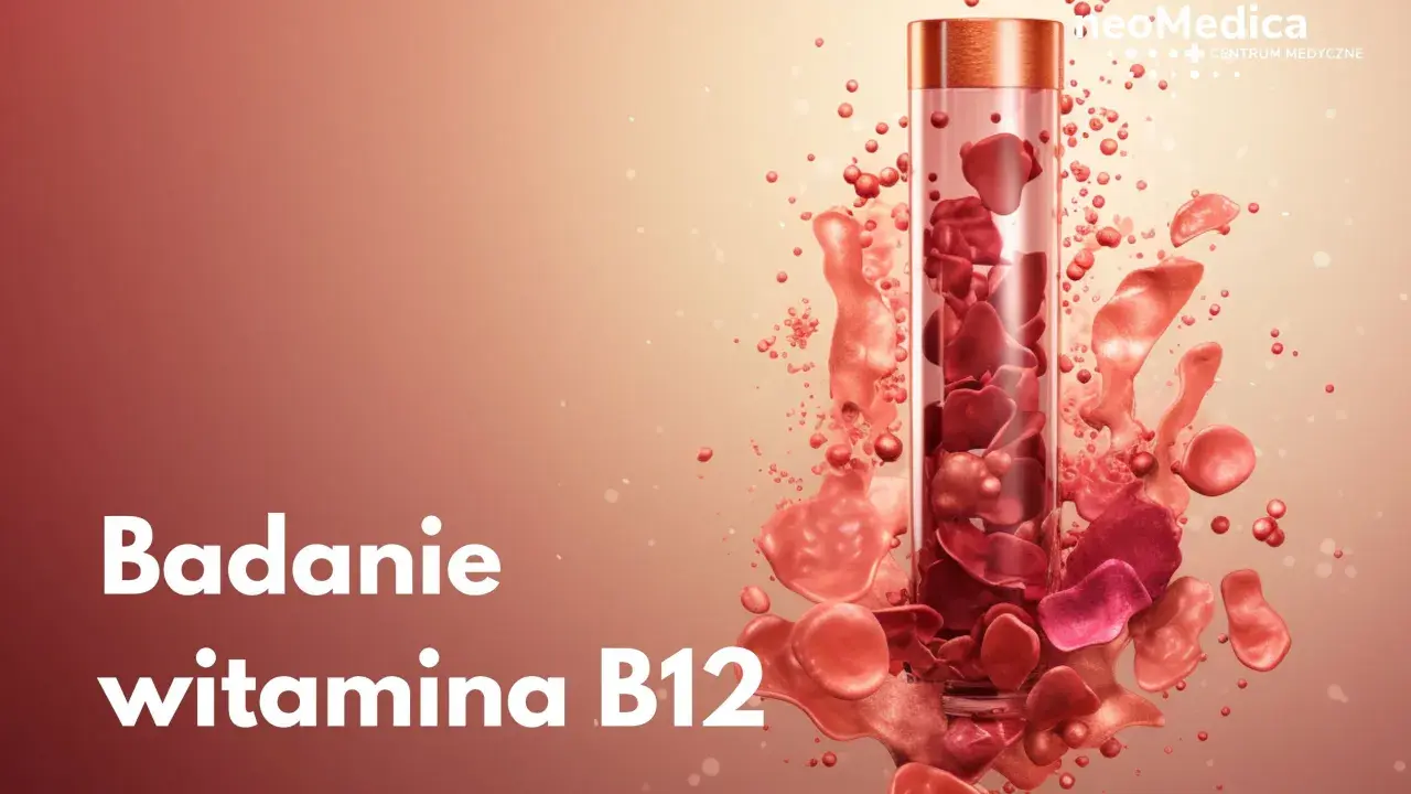 Badanie witamina B12 na co wpływa? W probówce czerwone krwinki i płyn.