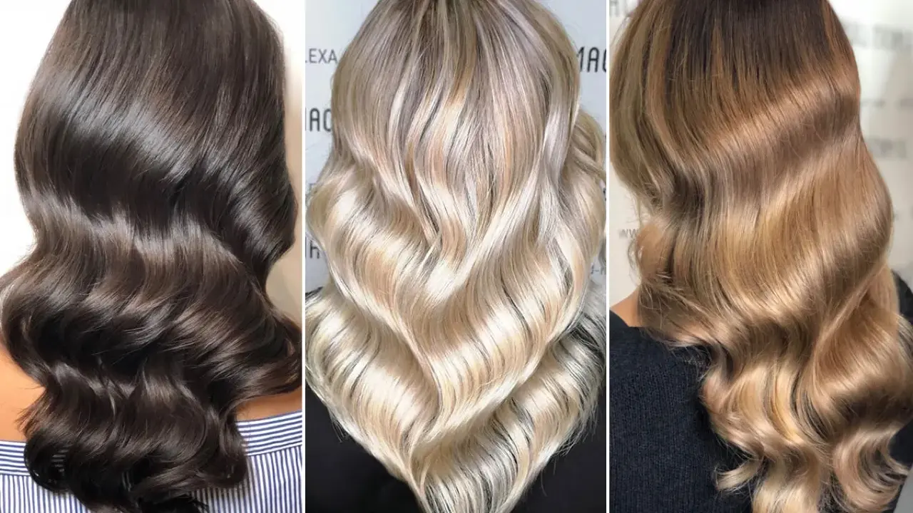 Drei Frisuren: dunkles Braun, Platinblond und Honigblond. Welche Haarfarbe passt zu mir?