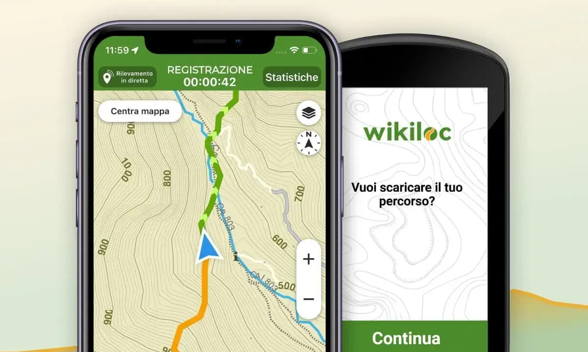 Scopri wikiloc come funziona: mappa con percorso registrato e opzione per scaricare il tuo itinerario.