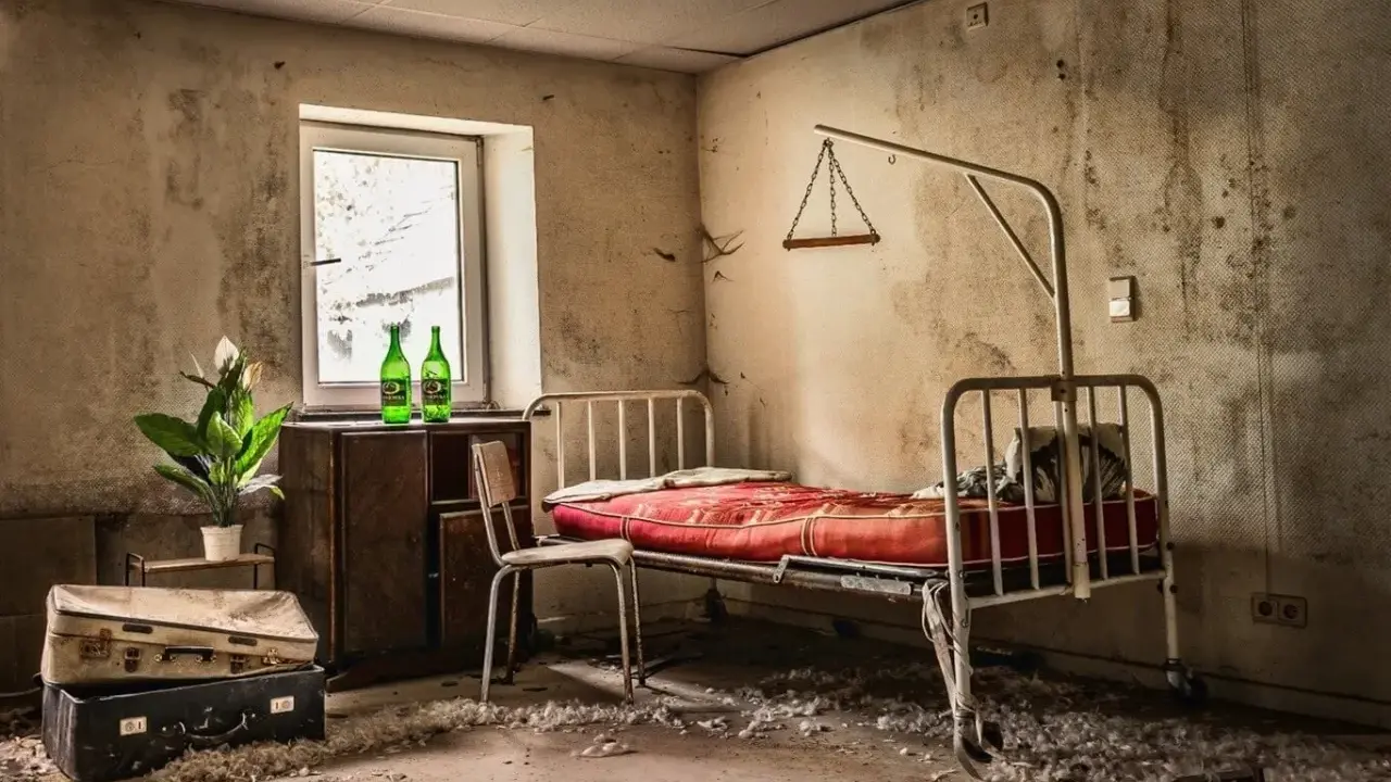 Pokój z łóżkiem, walizkami i butelkami. Może to początek przygody w najlepszym escape roomie w Polsce?