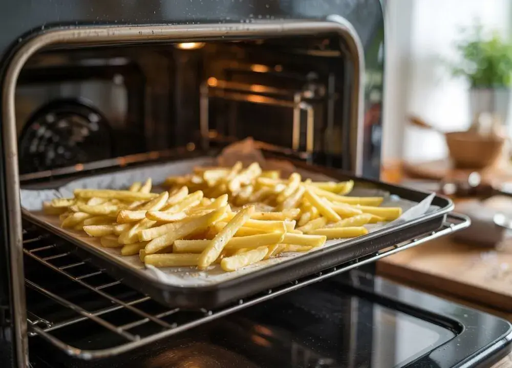 Jak idealnie piec frytki w piekarniku, by były chrupiące?