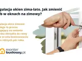 Dłoń reguluje okno śrubokrętem, zmieniając tryb w oknach na zimowy, by zapewnić szczelność.