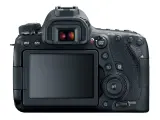 Arrière d'un appareil photo reflex numérique noir, le **Canon 6D Mark IV**, avec son écran LCD, son viseur et ses boutons de commande.