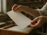 Ręce wyjmują świeżo wykonany papier czerpany z drewnianej ramy. Proces tworzenia papieru czerpanego jak zrobić jest fascynujący.