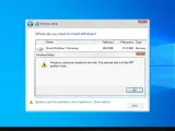 Komunikat błędu instalatora Windows: nie można zainstalować systemu Windows na tym dysku, ponieważ jest on w stylu partycji GPT.