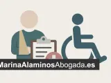 Entiende la diferencia entre incapacidad y discapacidad. Iconos de persona con brazo vendado y silla de ruedas.