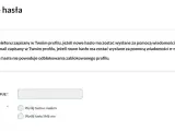 Formularz przypomnienia hasła do PUE. Podaj login, wybierz sposób wysyłki hasła: e-mailem lub SMS-em.