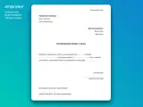 Gotowy wzór wypowiedzenia umowy o pracę. Dokument zawiera pola na dane osobowe, dane pracodawcy i treść oświadczenia o rezygnacji z pracy.