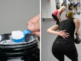 Pulver i skopa, träningsklass med kettlebells. Kan kreatin ge biverkningar?