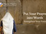 A person in prayer at the Western Wall, with text offering guidance on how to ask for prayer requests and strengthen faith.