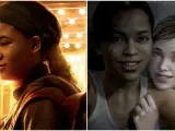 Riley, personaje de The Last of Us, junto a Ellie en un momento tierno.