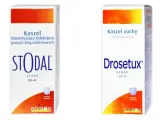 Dwa syropy na kaszel: Stodal i Drosetux. Stodal na kaszel towarzyszący infekcjom, Drosetux na kaszel suchy. Oba zawierają dekstrometorfan.