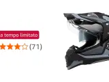Casco O'Neal Sierra grigio e nero, con visiera trasparente e grafica moderna. Ideale per avventure off-road.