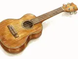 Ein Ukulele, ein beliebtes Musikinstrument, mit wunderschöner Holzmaserung.
