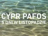 Czysta woda na Cyprze w Pafos, idealna pogoda w listopadzie na 5 dni.