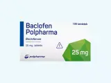 Opakowanie leku Baclofen Polpharma 25 mg, zawierające 100 tabletek.