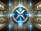 Centralny symbol XRP otoczony futurystyczną elektroniką. Dowiedz się, jak kupić XRP i dołącz do rewolucji kryptowalut.