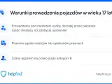 Warunki prowadzenia pojazdów od kiedy prawo jazdy od 17 lat: nadzór, zgoda rodziców, zdany egzamin.