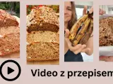 Chlebek bananowy kwestia smaku. Pokrojony bochenek z orzechami i banany do przepisu.