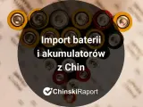 Cło na akumulatory z Chin. Widok z góry na baterie AA i AAA ułożone w okrąg.