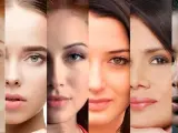 Seis rostros muestran la diversidad de fototipos de piel, desde pecas hasta tonos oscuros, celebrando la belleza en todas sus formas.