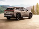 Nowy Toyota bz4x cena zachwyca designem i ekologicznym napędem. Elegancki SUV na tle górskich krajobrazów.