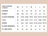 Tabela rozmiarów od XS do XL. Rozmiar 44/46 jaki to rozmiar? To L/XL, odpowiednie dla wzrostu 172 cm i obwodu bioder 105-107 cm.