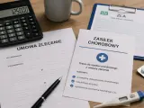 Dokumenty dotyczące prawa do zasiłku chorobowego z umowy zlecenia, w tym zwolnienie lekarskie (L4).