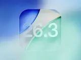 Abstrakcyjny wzór z cyframi 26.3, przypominający ikonę aplikacji na iOS 26.3.