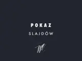 Jak zrobić pokaz slajdów ze zdjęć? Napisy "POKAZ SLAJDÓW" i logo "NIEŹLE APARATY" na ciemnym tle.