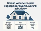 Dom, księga wieczysta, plan zagospodarowania i warunki zabudowy – kluczowe elementy dla terenu zabudowanego.