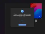 Aplikacja Urządzenia Apple na Windows, gotowa do zarządzania Twoim iPhonem i wykonania backupu.