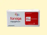Opakowanie leku Forxiga 10mg z dapaglifloziną, 98 tabletek. To nie jest diaflix, to lek.