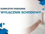 Kompletny poradnik: wyłącznik schodowy schemat. Palec naciska biały włącznik schodowy, symbolizując łatwość obsługi i zrozumienia instalacji elektrycznej.