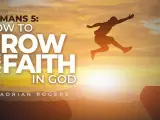 Silhouette of a person leaping across a chasm at sunset, symbolizing the journey of growing your relationship with God.