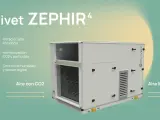 Unidad de climatización y ventilación Clivet ZEPHIR⁴ con alta eficiencia, monitorización de CO2 y control de humedad para aire limpio.