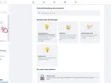 Facebook-Einstellungen: Ein Finger tippt auf "Kontenübersicht" in der linken Seitenleiste.