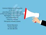 Centrum Medyczne w Radymnie ogłasza nabór na stanowisko pielęgniarki. Szukamy kandydatek z kursem szczepień i doświadczeniem. Oferujemy umowę o pracę. Dodatkowa praca dla pielęgniarek czeka!