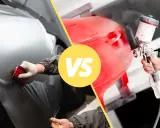 Przemalowanie samochodu: oklejanie folią vs. malowanie natryskowe.