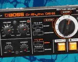 Boîtier de boîte à rythmes BOSS Dr. Rhythm DR-55, idéal pour apprendre la MAO et créer des rythmes.