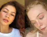 Due volti con make-up leggero, uno con capelli scuri e labbra lucide, l'altro con capelli biondi e ombretto pesca. Armocromia estate sottogruppi.