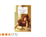 Copertina del libro "Come leggere un libro" di Virginia Woolf, con una giovane donna pensierosa seduta a un tavolo.