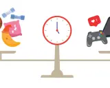 Balance entre activités enrichissantes (livre, sport, musique, sommeil) et le temps passé sur les réseaux sociaux chez les jeunes.
