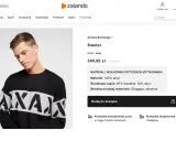 Męski sweter Armani Exchange z napisem AX, wykonany w 100% z akrylu. Dowiedz się, acrilico co to za materiał.
