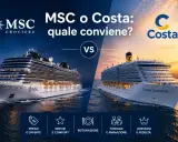 Confronto tra MSC e Costa per le migliori crociere. Due navi maestose, un mare di opzioni per prezzi, servizi, ristorazione e divertimento.