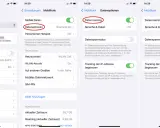 Einstellungen für Datenroaming in Spanien. Hier wird gezeigt, wie man die mobilen Datenoptionen für das Roaming konfiguriert.