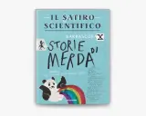Copertina de "Il Saturo Scientifico", con un panda su un arcobaleno e il titolo "Storie di Merda".