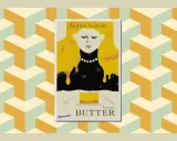 Buchcover "Butter" von Asako Yuzuki. Ein Block Butter liegt auf einem Teller, daneben Messer und Gabel. Seit wann gibt es Butter?