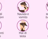 Sintomi di gravidanza: assenza di mestruazioni, nausea, minzione frequente, cambiamenti del seno, mal di testa e mal di schiena.