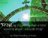 Krzyż nie jest celem samym w sobie: wznosi się wzwyż i wskazuje drogę." - cytaty o krzyżu św. Teresy Benedykty od Krzyża.